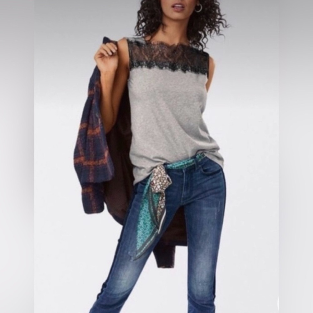 CAbi Lacey Sleeveless Tee/Top - Size Medium - VGUC